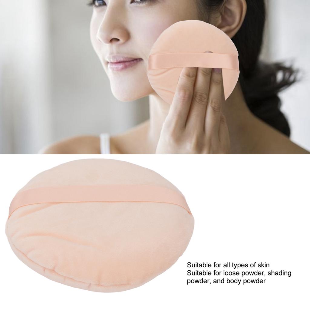 Powder Puff Wet Dry Use Washable Soft Swansdown   Large Round Loose Powder Puff for Makeup