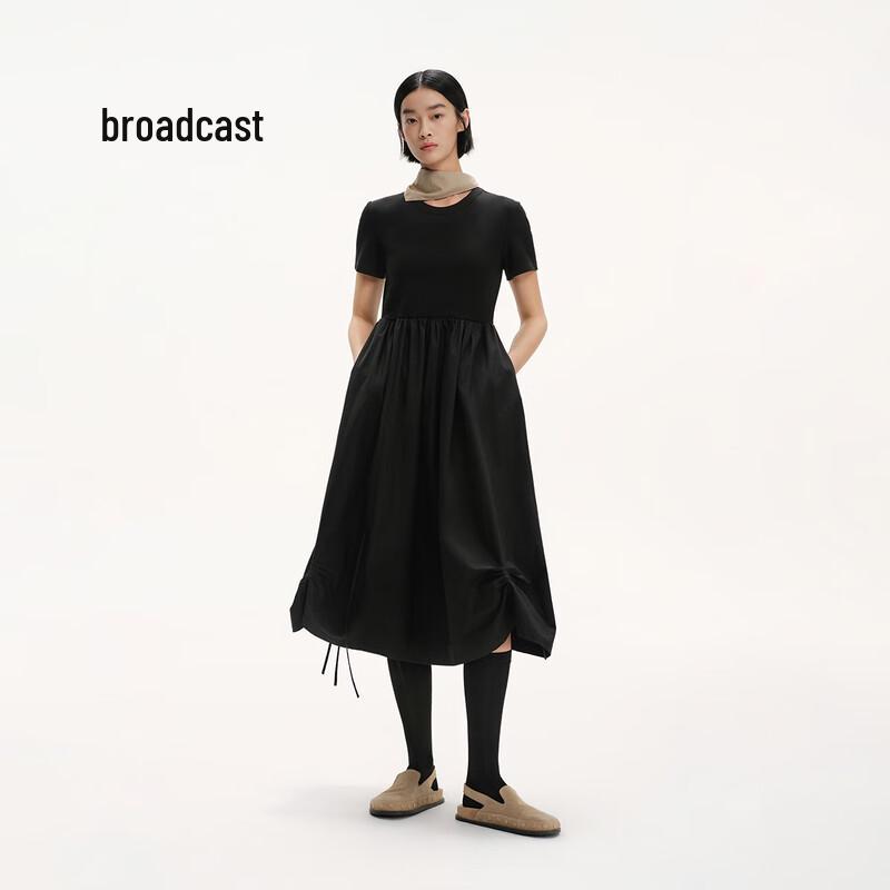 

Broadcast Women s Slim-Fit Short Sleeve Mid-Length Dress L