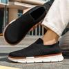 Beathable Mesh Men's Loafers Knitted Lightweight Walking Shoes British Style Retro Casual Footwear Plus Size 39-48