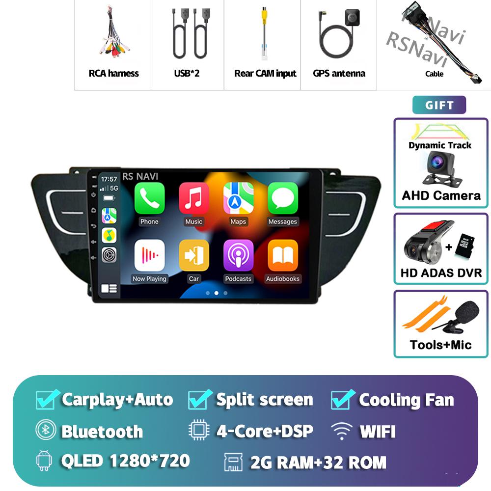 Android 14 Carplay Auto For Geely Atlas 2016 - 2020 Car Radio Player Multimedia 4G+WIFI Stereo Navigation Head Unit AI Voice GPS