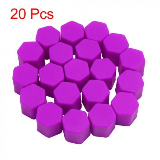 20X 19Mm Silicone Car Wheel Nut Lug Hub Covers Bolt Cap Dust Cover Protector