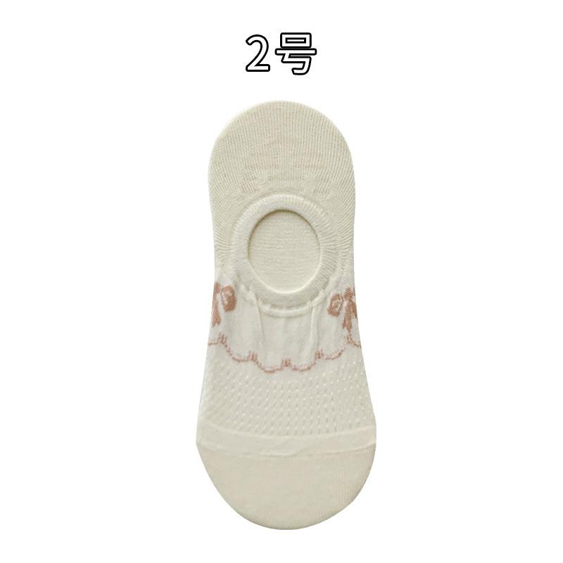 Socks Spring Invisible Socks Deodorant Can Not Fall Off With Short Socks Non-Slip Shallow Boat Socks