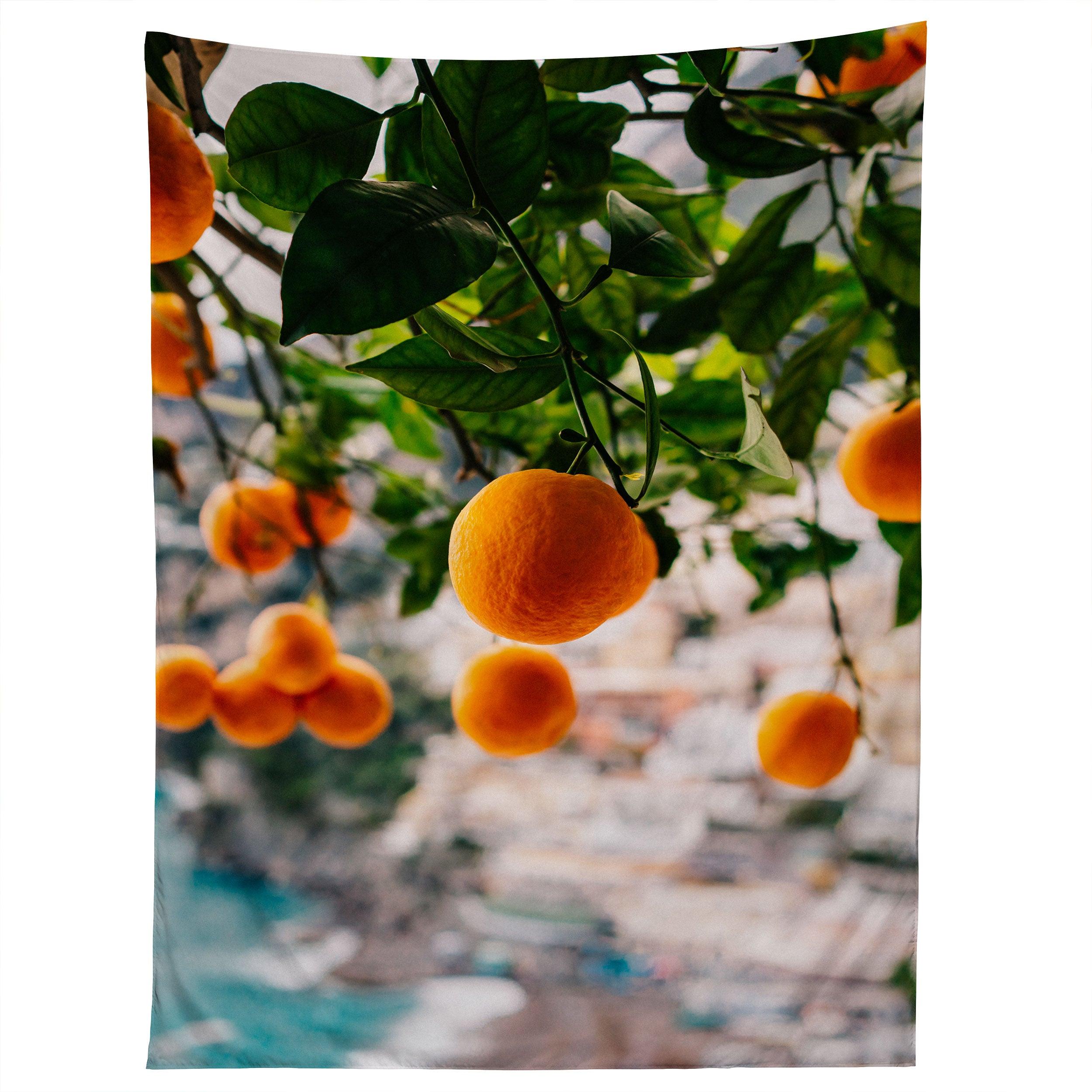 AMALFI COAST ORANGES tapestry 75x100