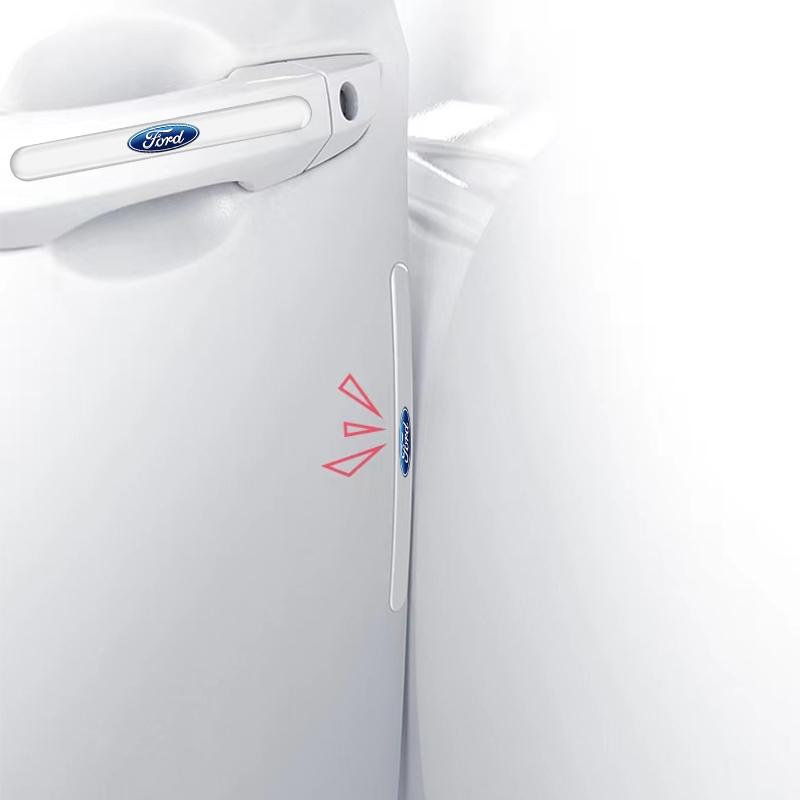 4KS Průhledný chránič proti kolizi dveří auta Nárazníková lišta Nálepka Pro Ford Focus Mk2 Party Mk3 Ranger Mondeo Mk4 Fiest Příslušenství k autu