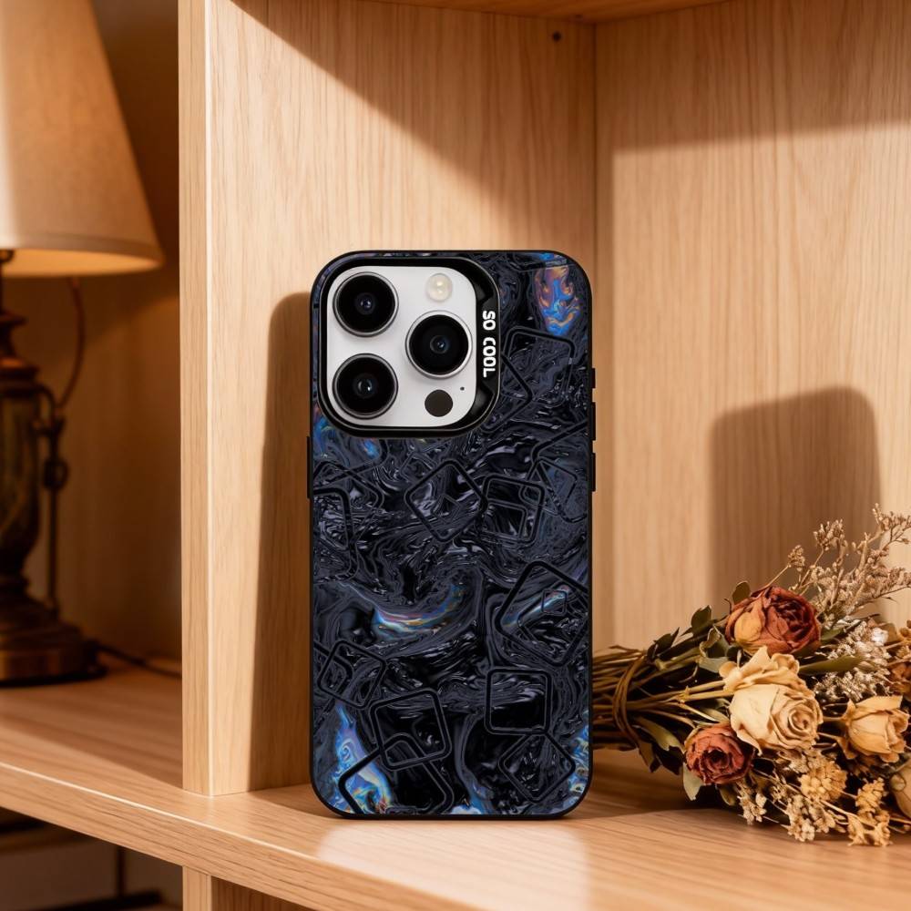 C-Carbon F-Fiber Pattern Painting Phone Case For iPhone17,16,15,14,13,12,11 Plus,Pro Max Black Candy silver phone case