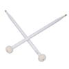 2 Stück Trommelschlägel Filzkopf Holzgriff Rutschfest Instrument Zubehör Set Kit zum Spielen Weiß
