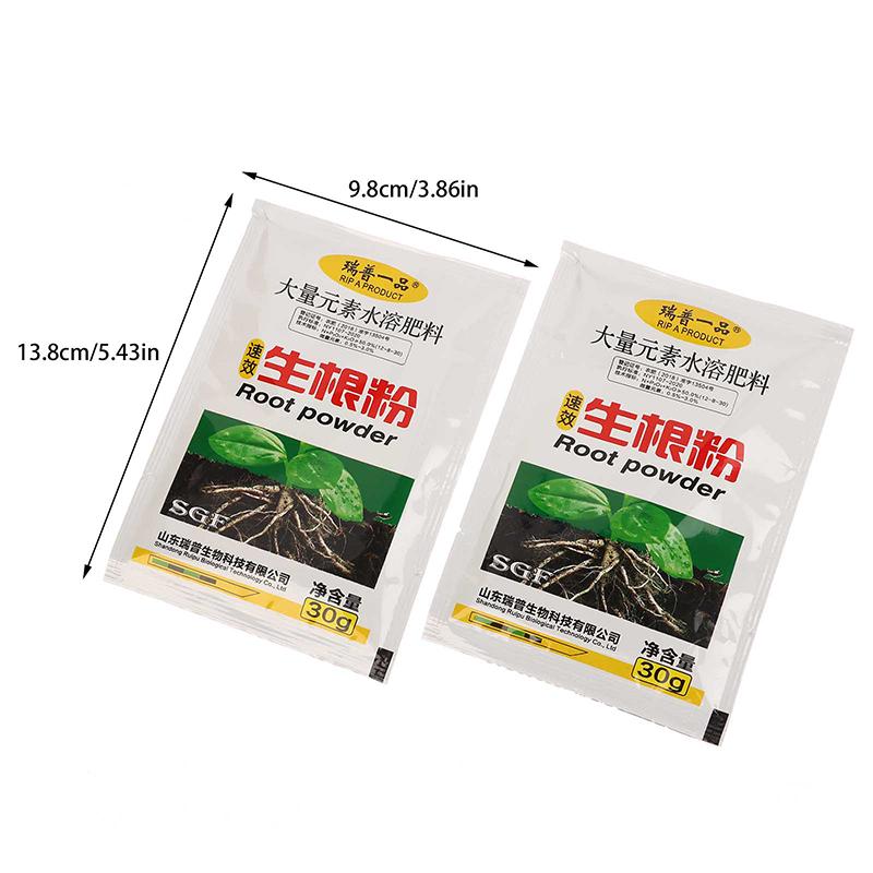 3 Balení 30G Prášek pro rychlé zakořenění Prášek s růstovým hormonem Zlepšuje kvetení Míra přežití řízků Ponořovací prášek Hnojivo