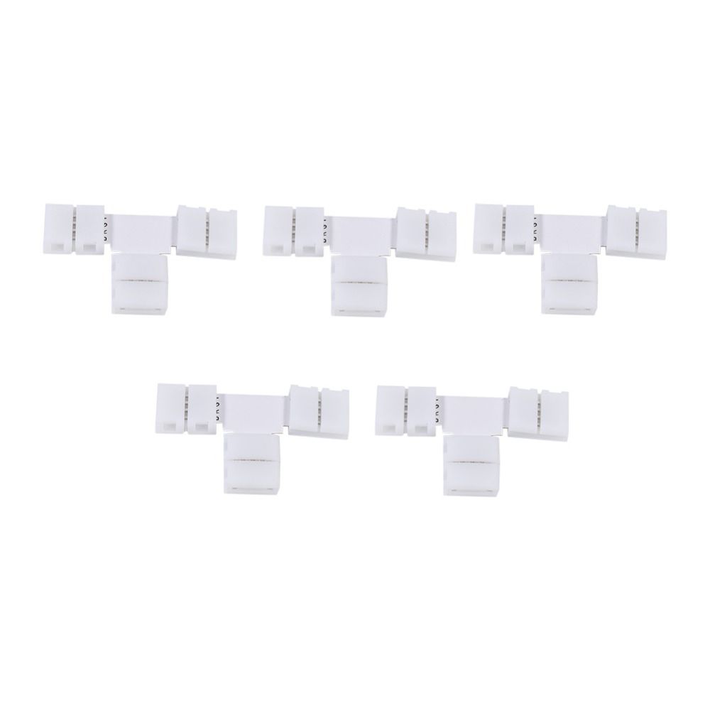 5 Pack T Shape X Shape LED Strip Connector 4 Pin LED Connector RGB LED Strip Connector  DIY Lighting
