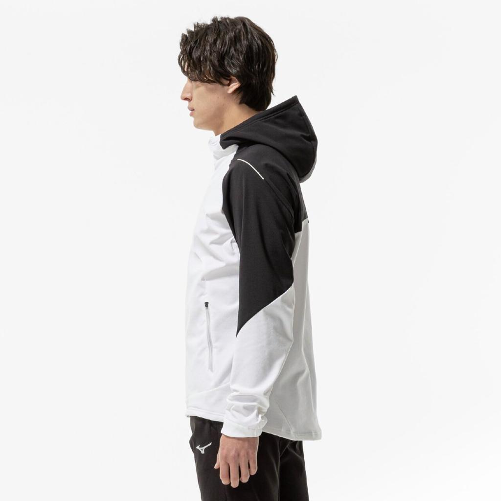 Mizuno Tech Shield Windproof Training XL Jacket, 32MCC552, Men's, White,