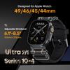 Rubber Sports Band for Apple Watch Ultra 2 49mm Series 10 9 8 7 Se 6 5 Strap for IWatch Ultra 46mm 45mm 44mm Luxury TPU Bracelet