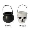 1 Pcs Halloween Candy Pot Halloween Cauldron Novelty Halloween Bucket Ornament Skull Witch Toy