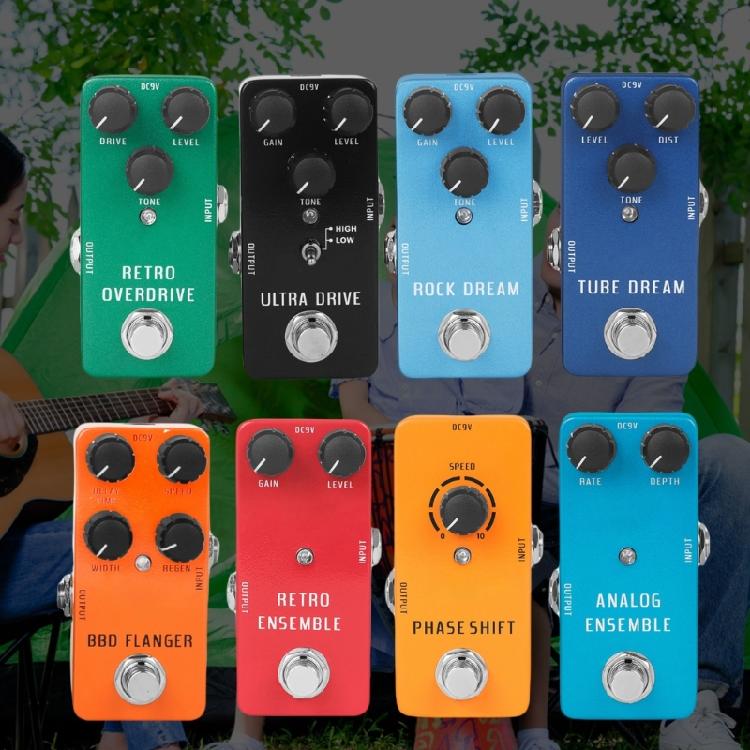 Guitar Overdrive Pedal with Vintage Tone Reproduction Guitar Effects Suitable for Various Music Styles and Settings