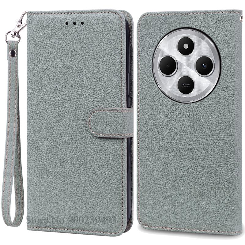For Poco C75 Case Luxury Leather Flip Wallet Case For Poco C75 Case Xiaomi Poco C75 C 75 Case Silicone Book Cover Coque Fundas