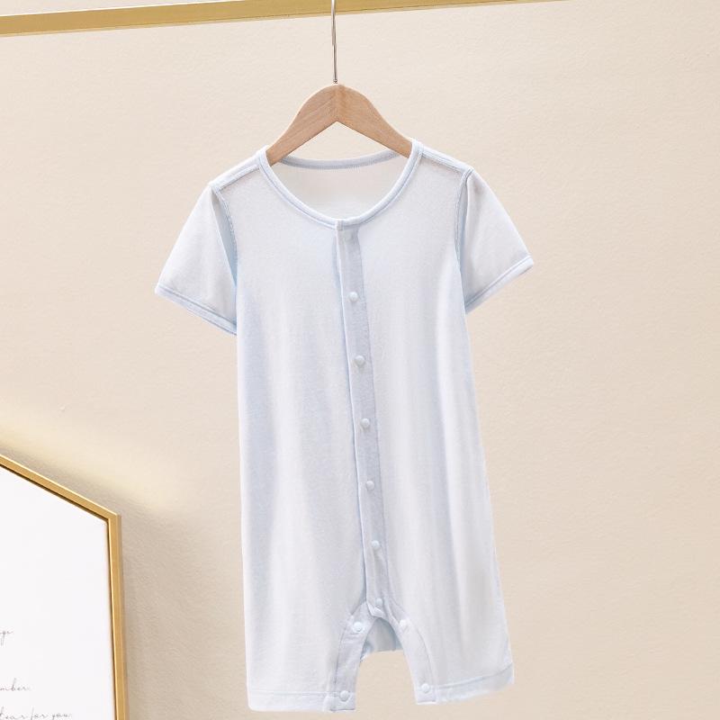 

Летний ромпер для малышей из бамбукового волокна - Пижама с коротким рукавом для мальчиков и девочек, костюм для кондиционирования воздуха 66 cm (10-13 lbs)