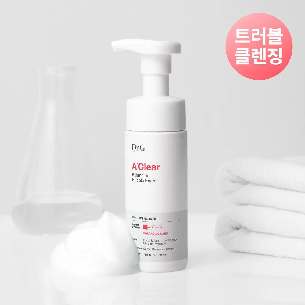 [Dr.G] A'Clear Balancing Bubble Foam Gentle Daily Facial Cleanser 150ml