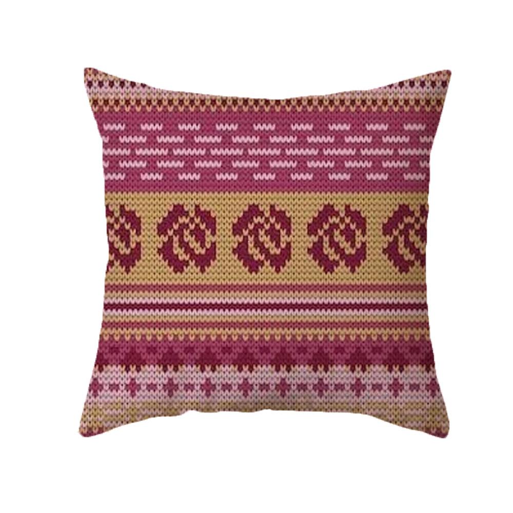 Nordic Classical Stripes Throw Pillow Covers With Digital Printing Of Short Plush Fabric Car-Shaped Sofa Cushion Home Decor