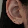 Less Is More 14K Gold Dots Earring