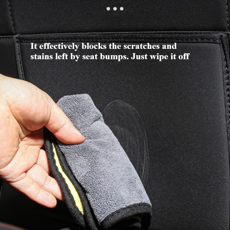 For Tesla Model 3 Highland Seatback Protector Cover Mat Model Y Juniper Seat Back Protective Child Anti-Kick Mats Napa Leather