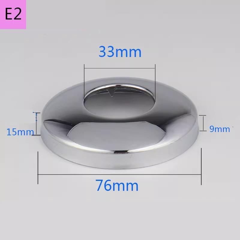 2 ks Konektor vodovodní trubky 1/2"3/4" Nerezová ocel Dekorativní kryt kohoutku Panel úhlového ventilu sprchy Kuchyňské doplňky k kohoutku