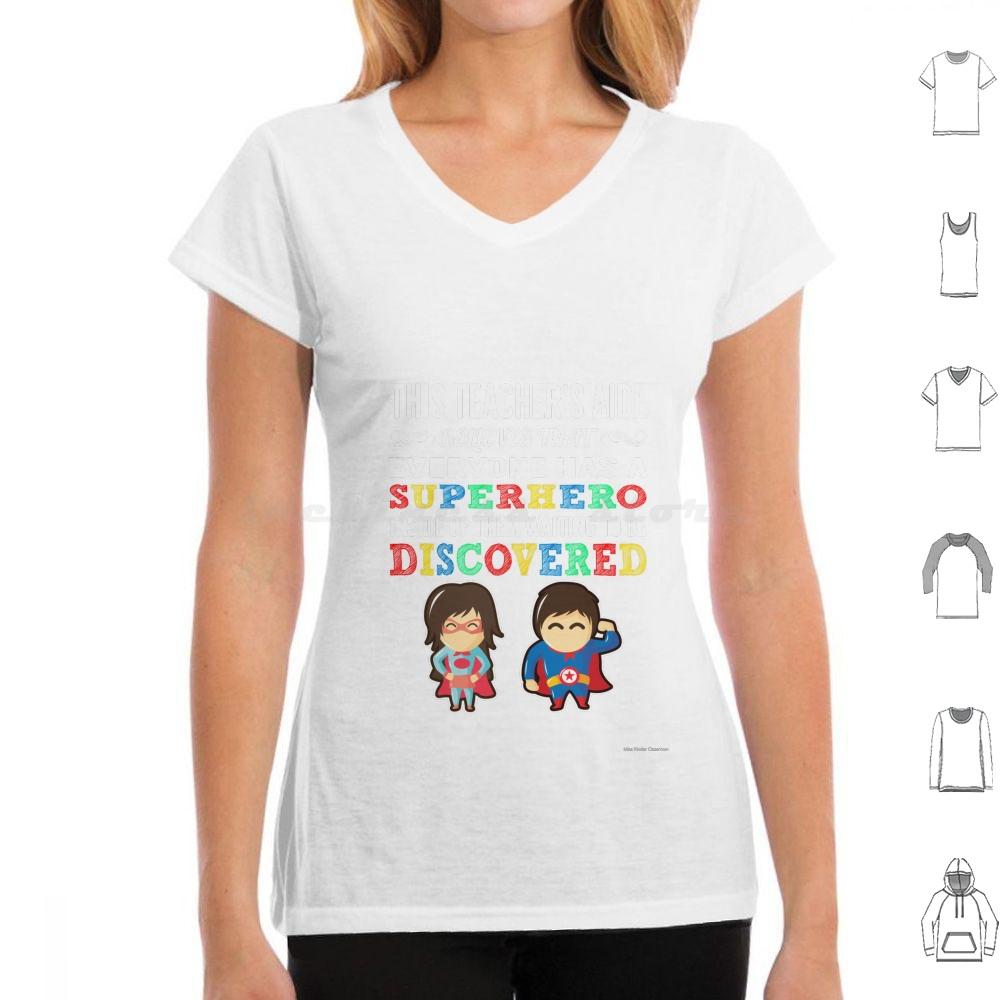 Teachers Aide Superhero T Shirt 6xl Cotton Cool Tee Teachers Aide Uniqueness Welcome Back To School Teacher Mom Teacher Dad