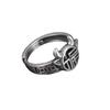 Fortune Twelve Zodiac Ox Ring Hollow Coin Zodiac Year of the Ox Small Fortune Ox Money Bag Ring for Women