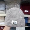 Versatile niche cartoon sticker showing thin wool hat for women, warm in autumn and winter, age reduction, small face, personalized knitted hat head