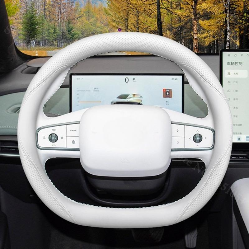 Ultra-thin Napa Leather Car Steering Wheel Cover For Nissan N6 N7 2026 2026 Breathable Auto Steering Wheel Protector Accessories