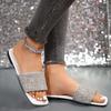 Shiny Slippers Women Summer Wear Out Rhinestone Sandals Large Size Trend Luxury Lightweight Slippers Women Slides Women