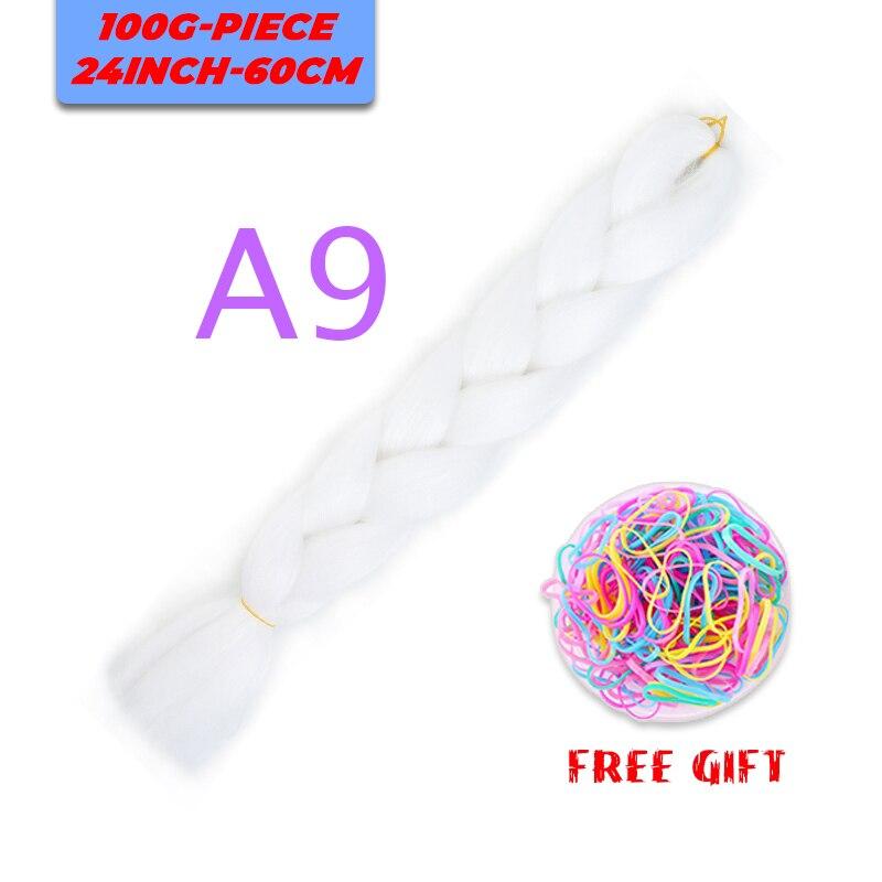 MERISIHAIR Single Ombre Color Synthetic Hair Extension Crochet Twist Jumbo Braiding Long Hair