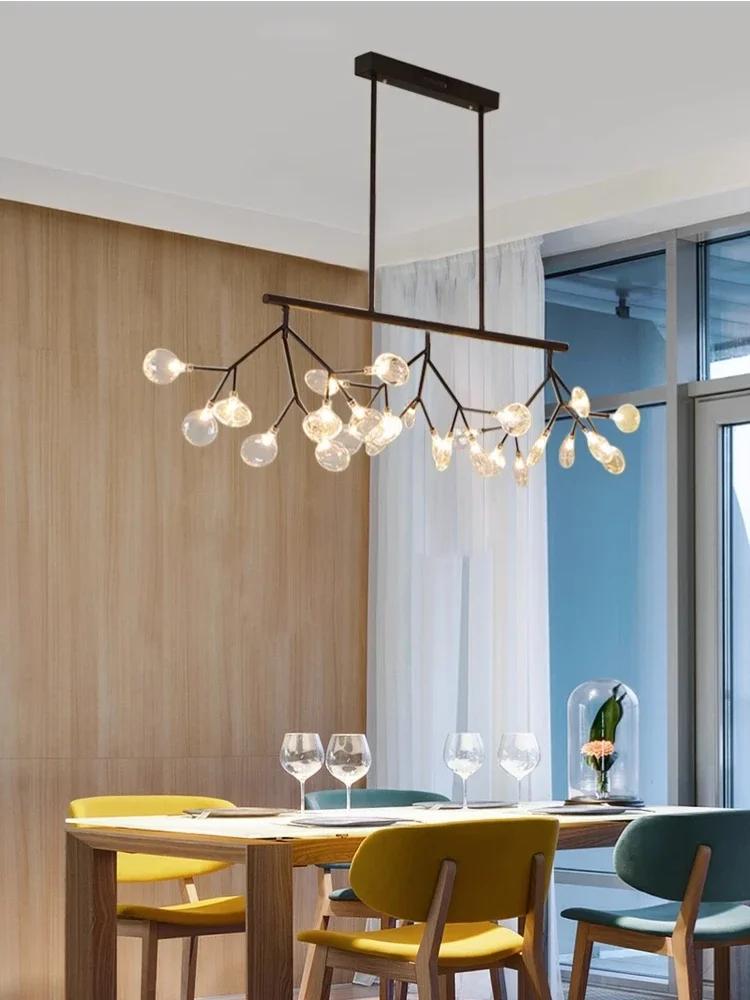 Living room LED pendant light modern fashion designer firefly branch chandelier dining room room decoration lighting fixtures