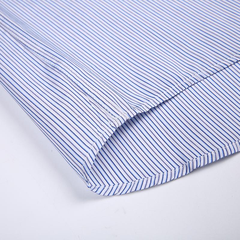 Long Sleeve Regular Fit Men Casual Shirt with Front Pocket for Business  Office Work Striped Male Shirt