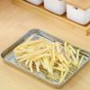 Stainless Steel Baking Pan Tray With Wire Rack Cake Baking BBQ Pan Tray Removable Cooling Rack Oven Cooking Grilling Tool