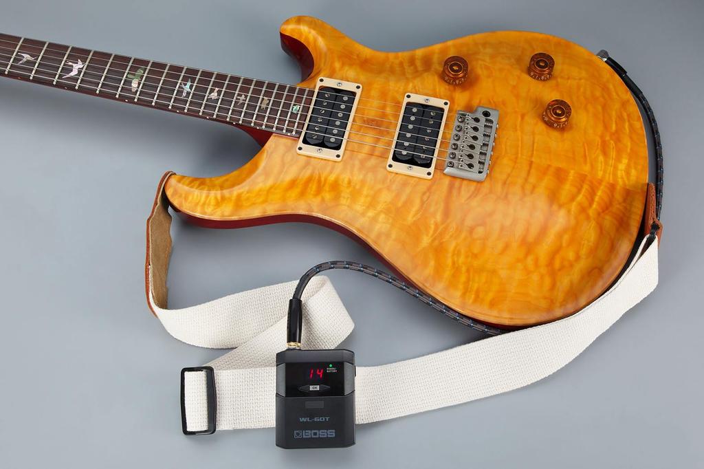 BOSS Guitar Wireless System with Large LCD Display and Design for Stable Signal Transmission WL-60 Pedal-Type