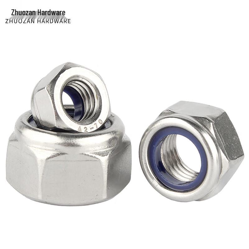 Zhuozan 304 Stainless Steel Nylon Self-Locking Nuts
