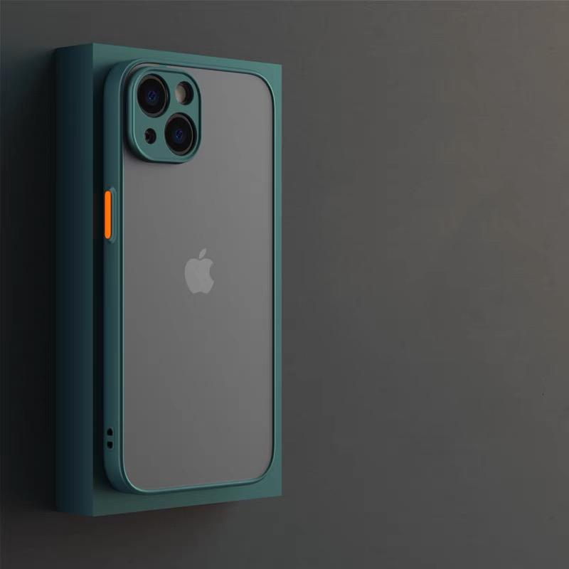 Luxury Matte Shockproof Phone Case For iPhone 11 12 13 14 15 Pro Max Plus Mini XR X XS IPhone 7/8/SE 3/2 (2022/2020 Edition) Full Lens Coverage Cases