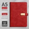 Custom Business Notebook with Metal Buckle and Pen Holder - Personalizable Logo Souvenir