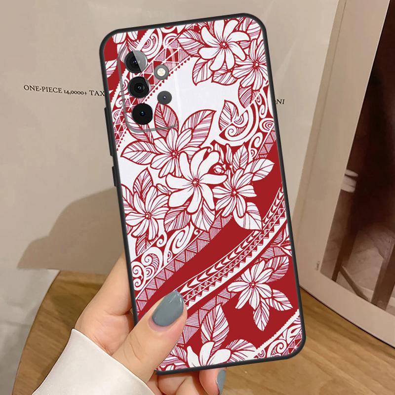 Maori Polynesian Samoan Tribal Funda For Samsung Galaxy A15 A25 A35 A55 A52 A32 A12 A14 A34 A54 A51 A71 A53 A13 A33 Case