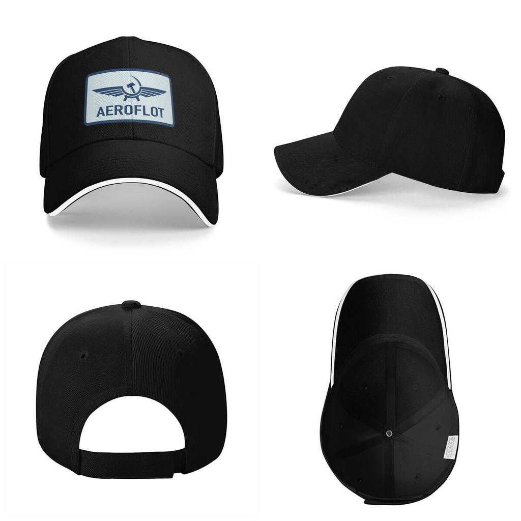 Unisex Baseball Hats Aeroflot Aviation Russe Pilote Aerospace Aviateur Outdoor Streetwear Sports Baseball Caps Cap Casquette Hat