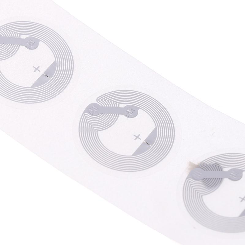 50/100 ks NFC štítků Čip NFC215 Nálepky RFID Elektronické nálepky pro kontrolu přístupu Chytrý klíč Přepisovatelné
