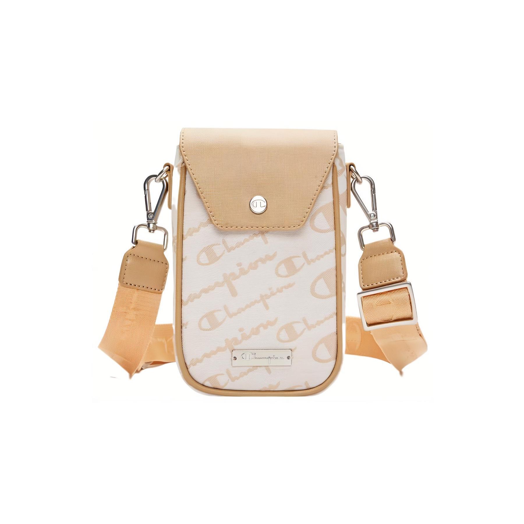 

Champion Denim Floral Series Metal Logo Printed Casual Classic Fabric Phone Crossbody Bag Small Unisex bags U3BACPU34 Milk White/Wheat Umber