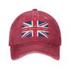 Vlajka Union Jack Spojeného království Britská džínová čepice Ležérní baseballové čepice Nastavitelná čepice Letní Unisex Baseballové čepice