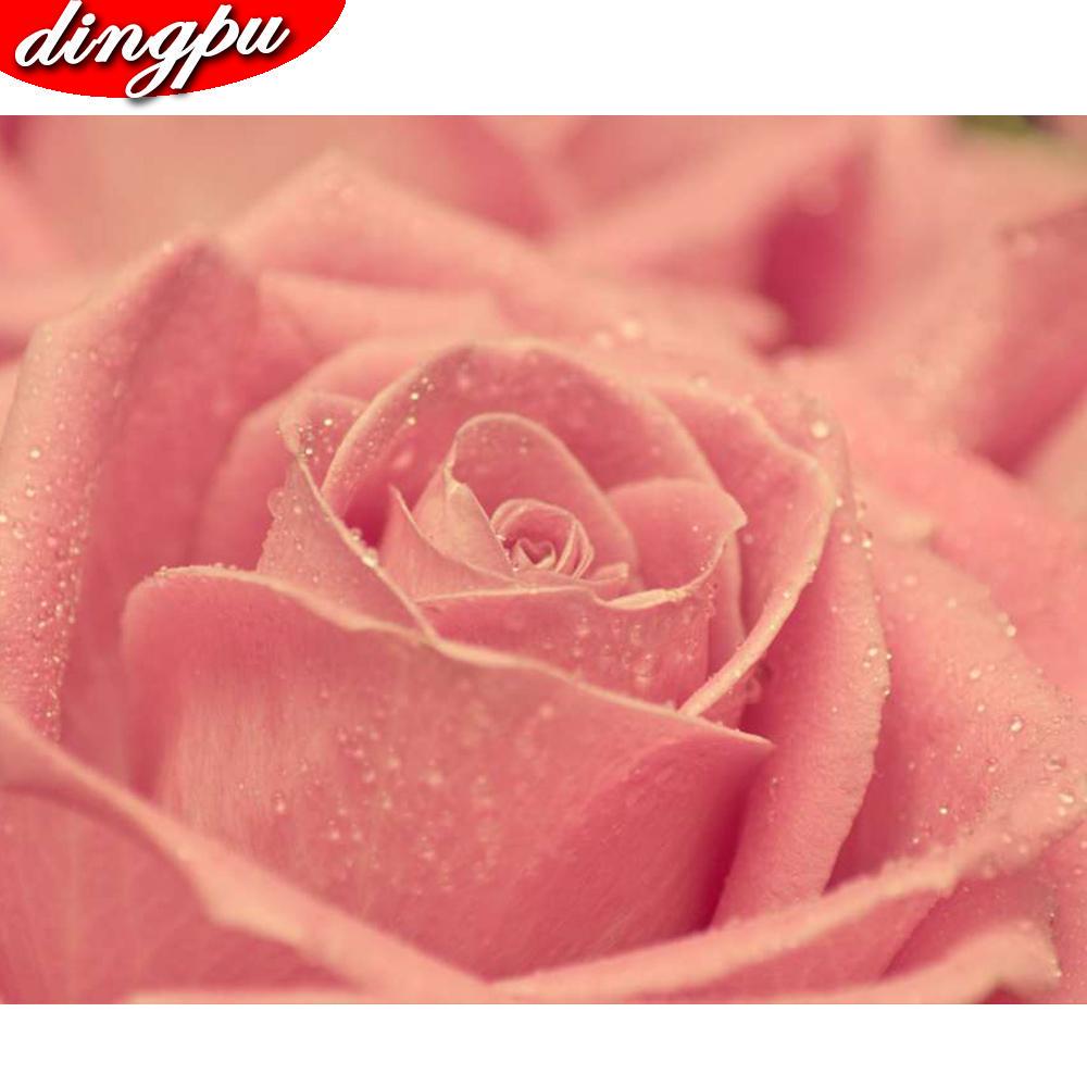 DINGPU Full Round Drill 5D DIY Diamond Painting "Flower " Embroidery Cross Stitch 5D Home Decor Gift