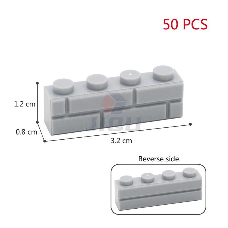 MOC 1x2 1x3 1x4 L Dots Masonry Profile Thick Brick Creative Figures House Contruction Building Blocks Toy Compatible 98283 15533