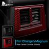 Real Soft Carbon Fiber for Dodge Magnum Charger 2008 2009 2010 Accessories Interior Car Rear Center Console Air Outlet Sticker