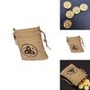 Genshin Impact Mora Gold Coin Set With Cloth Bag High-quality Board Game Currency Props