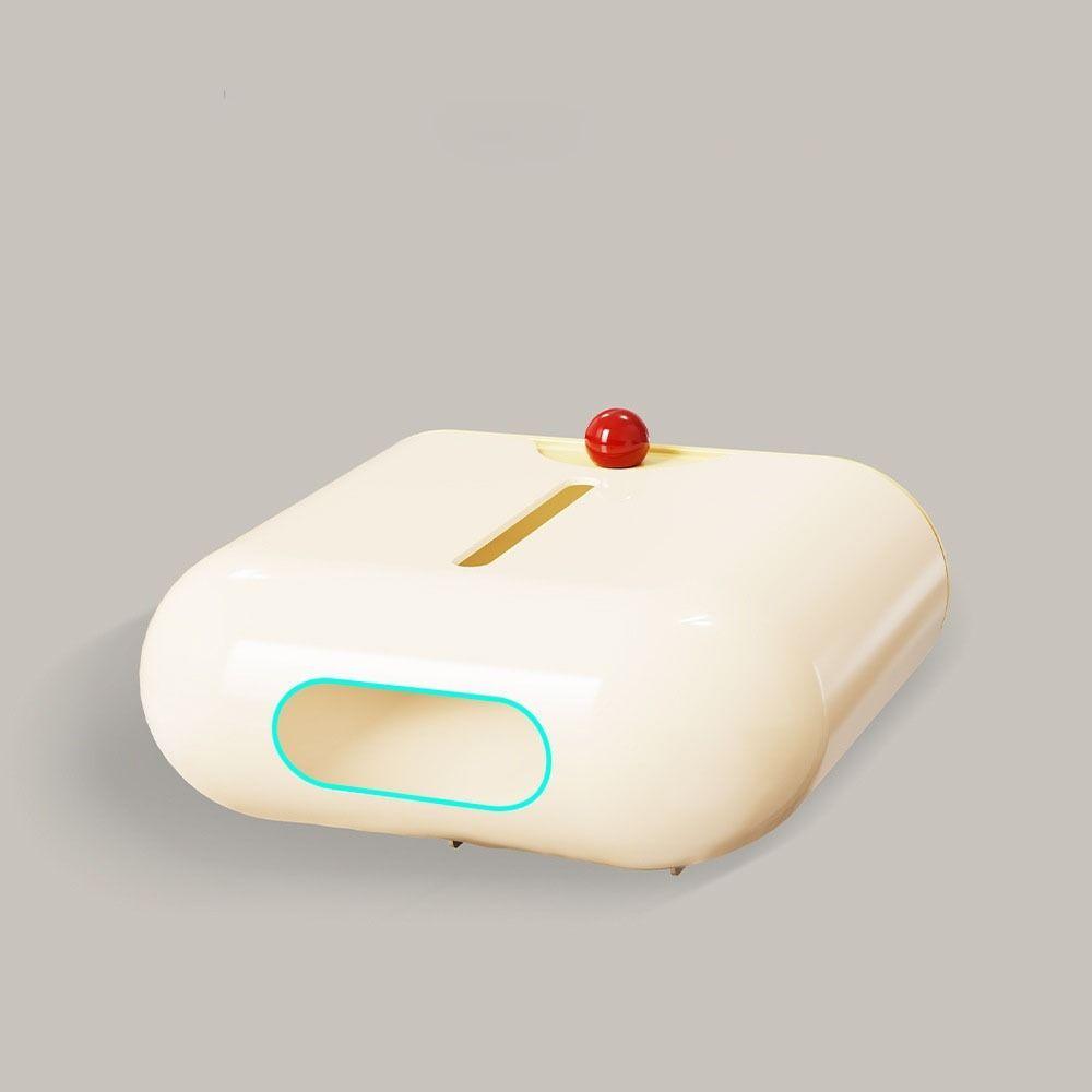 Transparent Suction Cup Cling Film Organizer Large Capacity Food Cover Storage Box  Kitchen