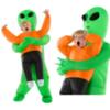 Costume gonfiabile da fantasma nero per Halloween - Tuta per feste cosplay e giochi di ruolo