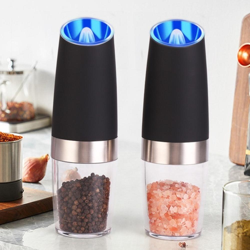 2 Pack Gravity Sensor Automatic Grinder Electric Grinding Machine New Pepper Grinder Kitchenware