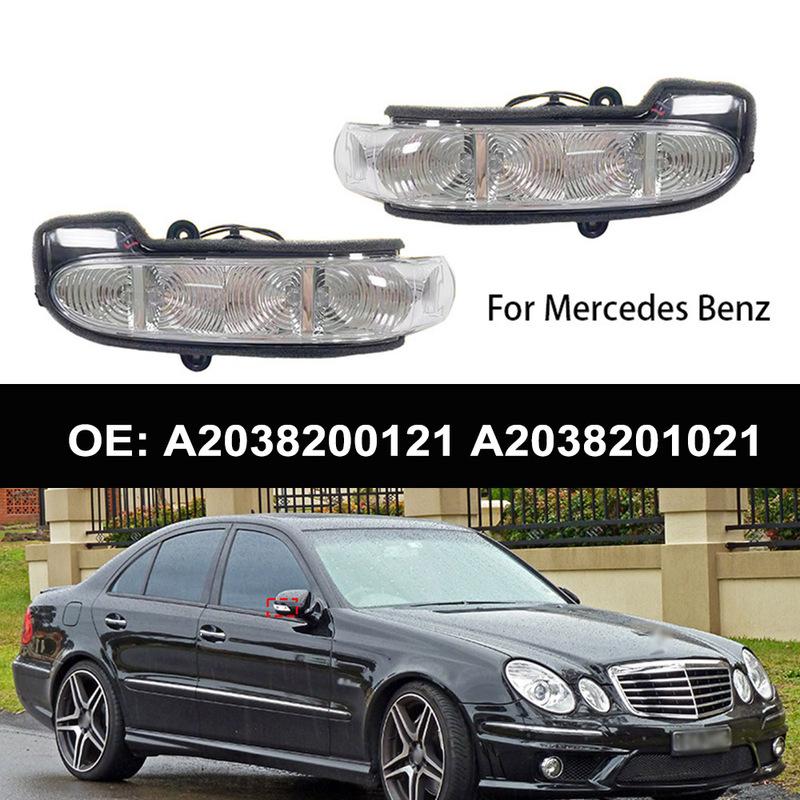LED Kierunkowskaz do lusterka bocznego Lampka wskaźnika dla Benz W203 Klasa C Przed liftingiem 2000 2001 2002 2003 A2038200121 A2038201021
