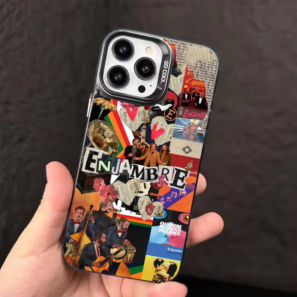 

TV ENJAMBRE Daltonico Phone Case For iPhone 17,16,15,14,13,12,11,Pro Max,Plus Candy Silver Cover iPhone17promax